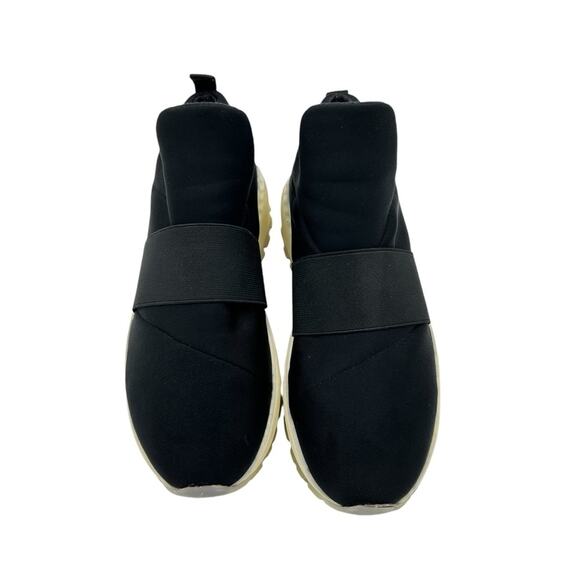 J/Slides Manic Sneakers Womens Size 8.5 Black Soft Lycra Elastic Band Comfort - Picture 3 of 10